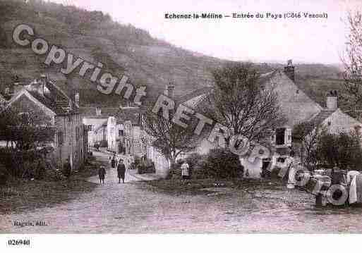 Ville de ECHENOZLAMELINE, carte postale ancienne