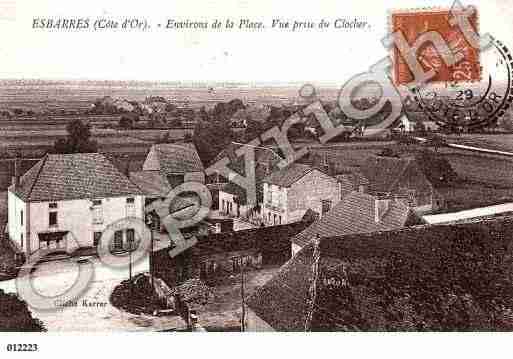 Ville de ESBARRES, carte postale ancienne