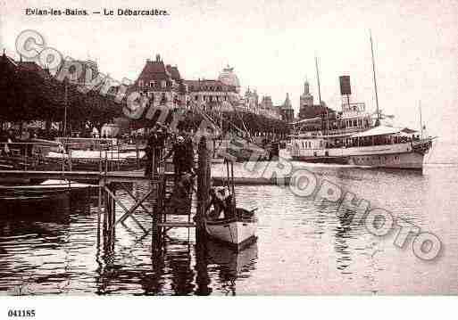 Ville de EVIANLESBAINS, carte postale ancienne