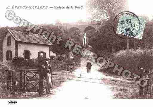 Ville de EVREUX, carte postale ancienne