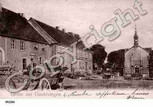 Ville de FOLKLING, carte postale ancienne