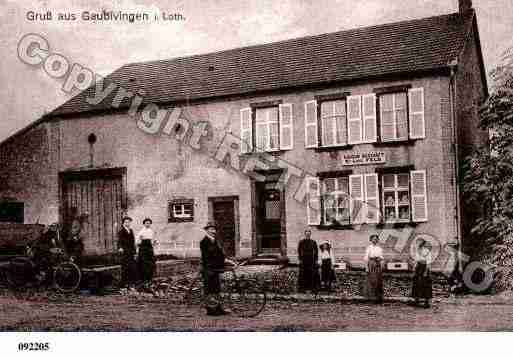 Ville de FOLKLING, carte postale ancienne