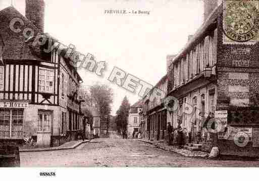 Ville de FREVILLE, carte postale ancienne