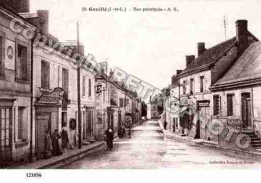 Ville de GENILLE, carte postale ancienne Ville de GENILLE, carte postale ancienne