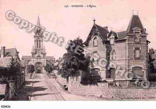 Ville de GORRON, carte postale ancienne