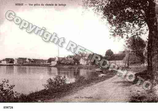 Ville de GURGY, carte postale ancienne