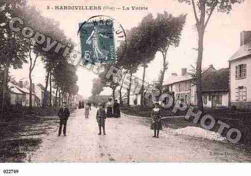 Ville de HARDIVILLERS, carte postale ancienne