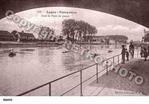 Ville de LAGNYSURMARNE, carte postale ancienne