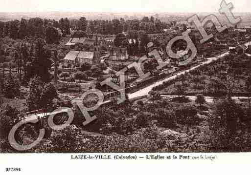 Ville de LAIZELAVILLE, carte postale ancienne
