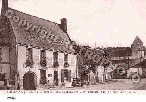 Ville de LAVARDIN, carte postale ancienne