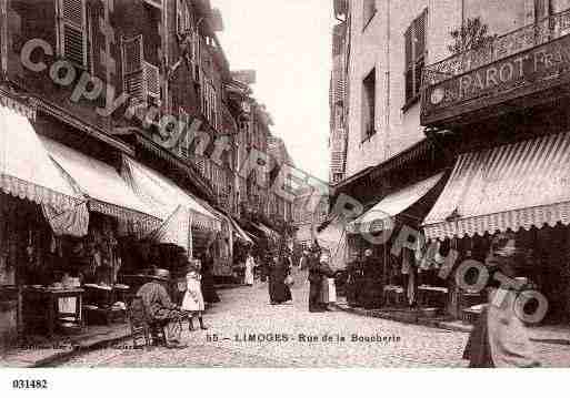 Ville de LIMOGES, carte postale ancienne