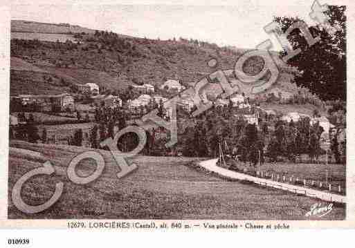 Ville de LORCIERES, carte postale ancienne