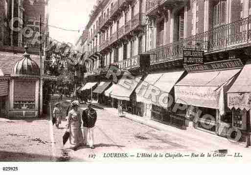 Ville de LOURDES, carte postale ancienne