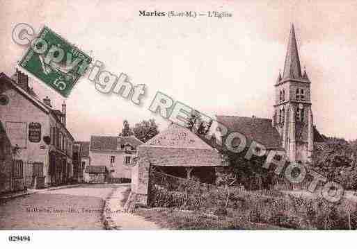 Ville de MARLESENBRIE, carte postale ancienne