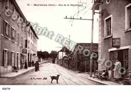 Ville de MEYZIEU, carte postale ancienne