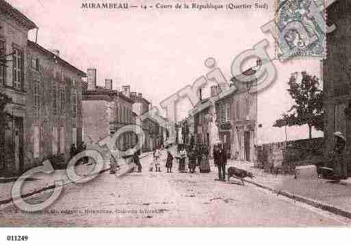 Ville de MIRAMBEAU, carte postale ancienne