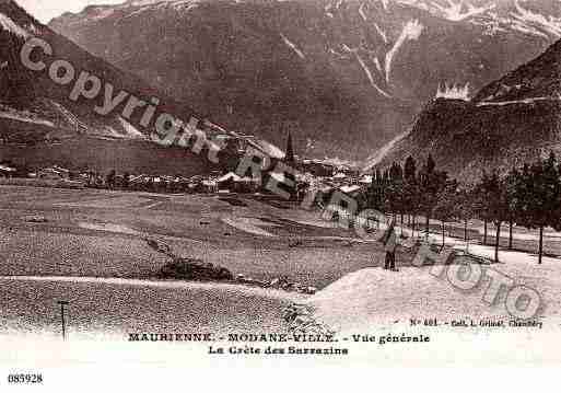 Ville de MODANE, carte postale ancienne