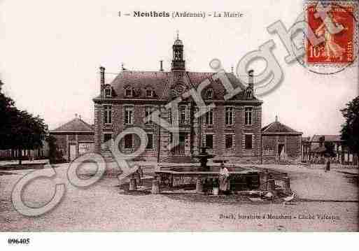 Ville de MONTHOIS, carte postale ancienne