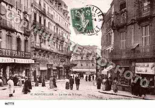 Ville de MONTPELLIER, carte postale ancienne