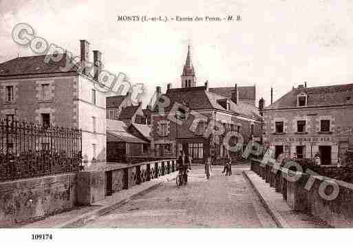 Ville de MONTS, carte postale ancienne