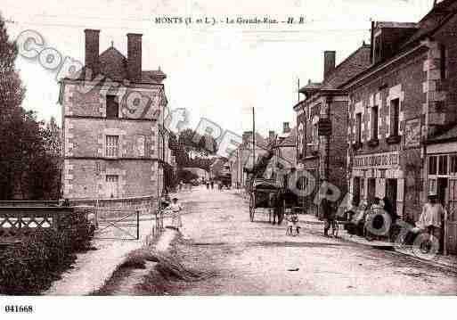 Ville de MONTS, carte postale ancienne