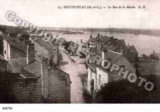 Ville de MONTSOREAU, carte postale ancienne