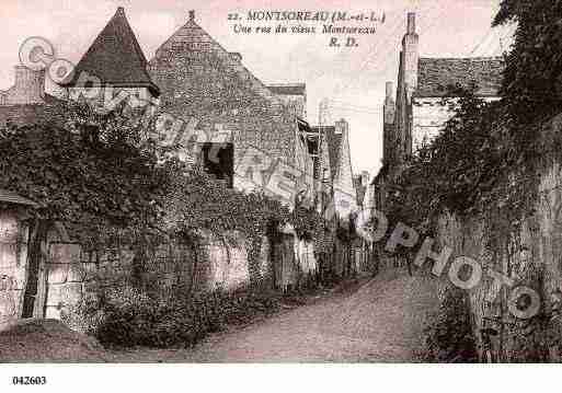 Ville de MONTSOREAU, carte postale ancienne