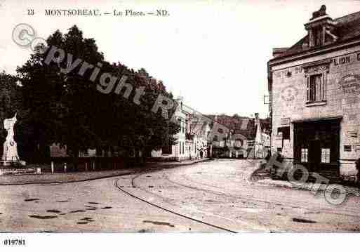 Ville de MONTSOREAU, carte postale ancienne