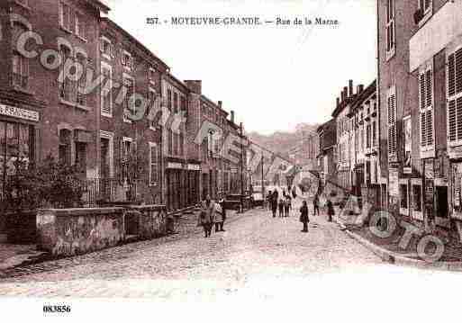 Ville de MOYEUVREGRANDE, carte postale ancienne