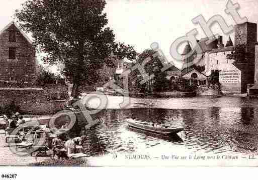 Ville de NEMOURS, carte postale ancienne