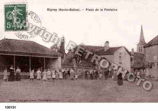 Ville de OIGNEY, carte postale ancienne