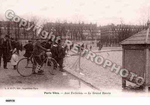 Ville de PARISVECU, carte postale ancienne