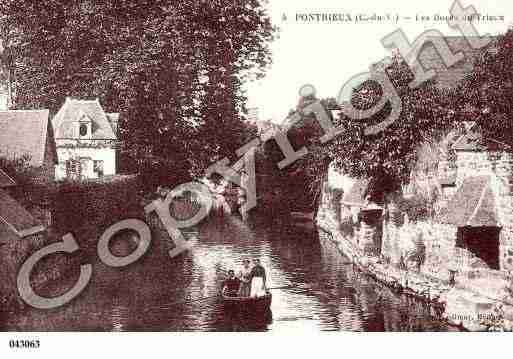 Ville de PONTRIEUX, carte postale ancienne