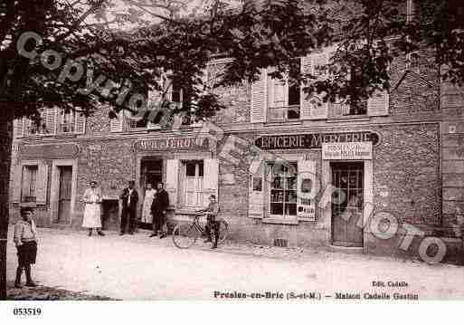 Ville de PRESLESENBRIE, carte postale ancienne