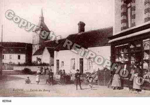 Ville de RADON, carte postale ancienne