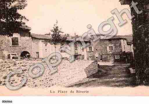 Ville de RIVERIE, carte postale ancienne