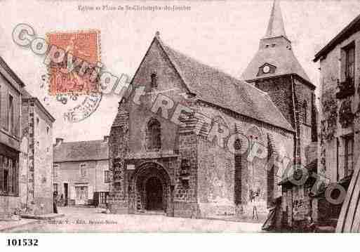 Ville de SAINTCHRISTOPHEDUJAMBET, carte postale ancienne