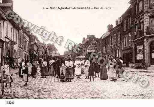 Ville de SAINTJUSTENCHAUSSEE, carte postale ancienne