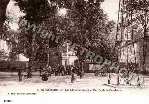 Ville de SAINTMEDARDENJALLES, carte postale ancienne