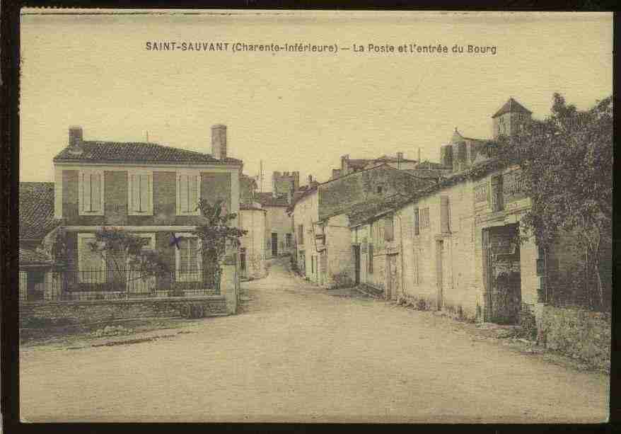 Ville de SAINTSAUVANT, carte postale ancienne