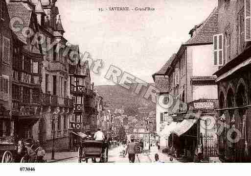 Ville de SAVERNE, carte postale ancienne