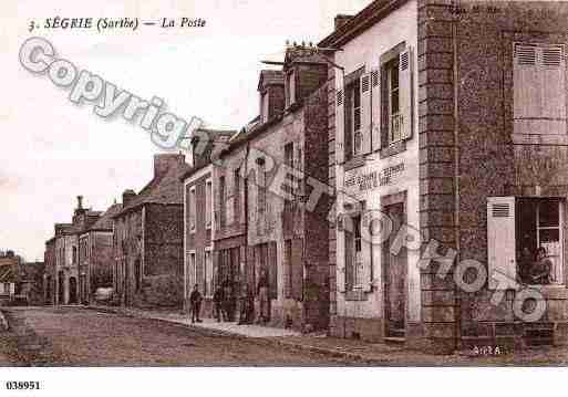 Ville de SEGRIE, carte postale ancienne