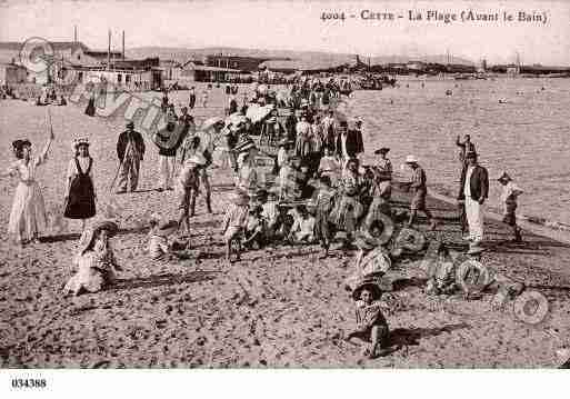 Ville de SETE, carte postale ancienne