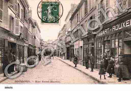 Ville de SOISSONS, carte postale ancienne