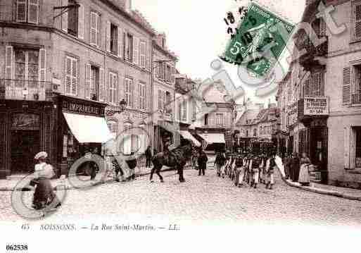 Ville de SOISSONS, carte postale ancienne