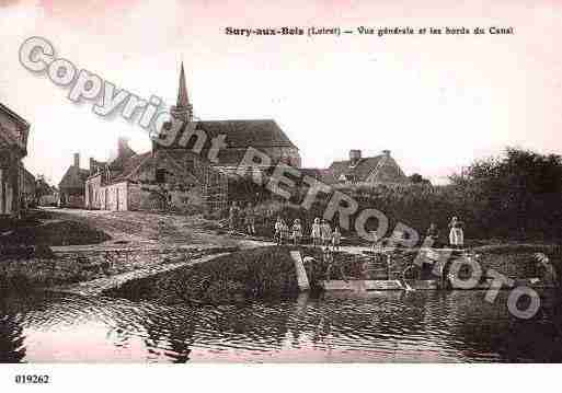 Ville de SURYAUXBOIS, carte postale ancienne