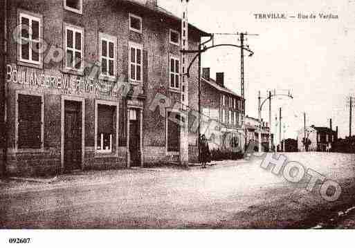 Ville de TERVILLE, carte postale ancienne