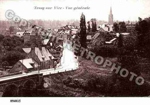 Ville de TESSYSURVIRE, carte postale ancienne