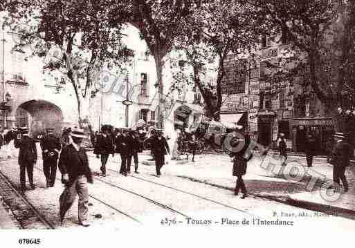 Ville de TOULON, carte postale ancienne