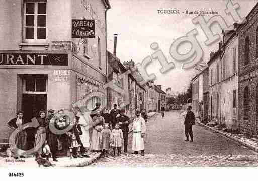 Ville de TOUQUIN, carte postale ancienne